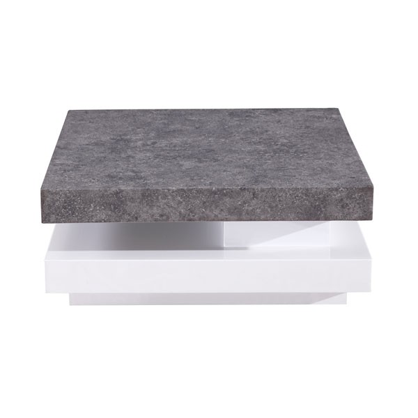  3bd-490 et  75x75 - laque blanche et beton