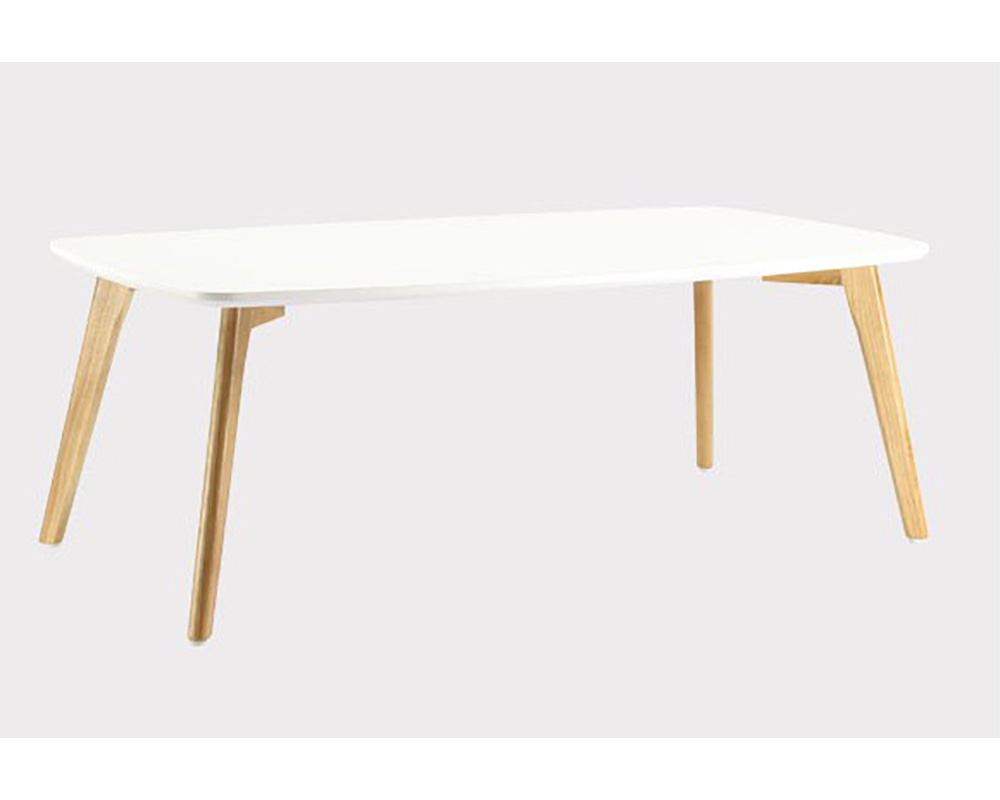 Usine22-Plateform3Table basse Scandinaves bd 6707  et  110x60 cm - laque blanc-chene