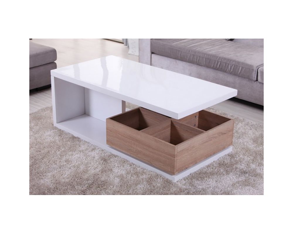  3bd-513  et  120 x 60 cm - laque blanc-chene