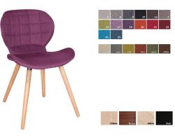 Usine25-Plateform2Chaises Scandinaves rembourrées bd1939  et  tissu