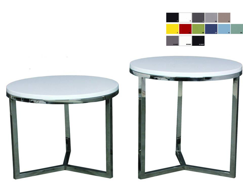 Usine22-Plateform3Table basse Design 3bd-2423  et  set table gigogne h 42+52cm -laque