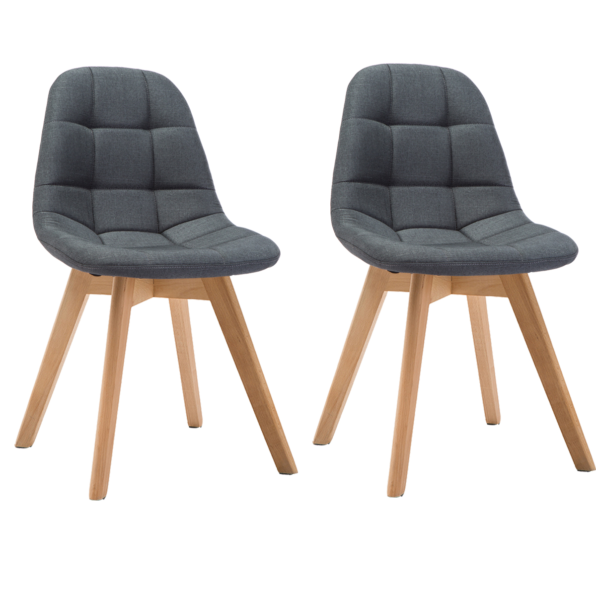 Chaises Scandinaves rembourrées bd6015x2phttu