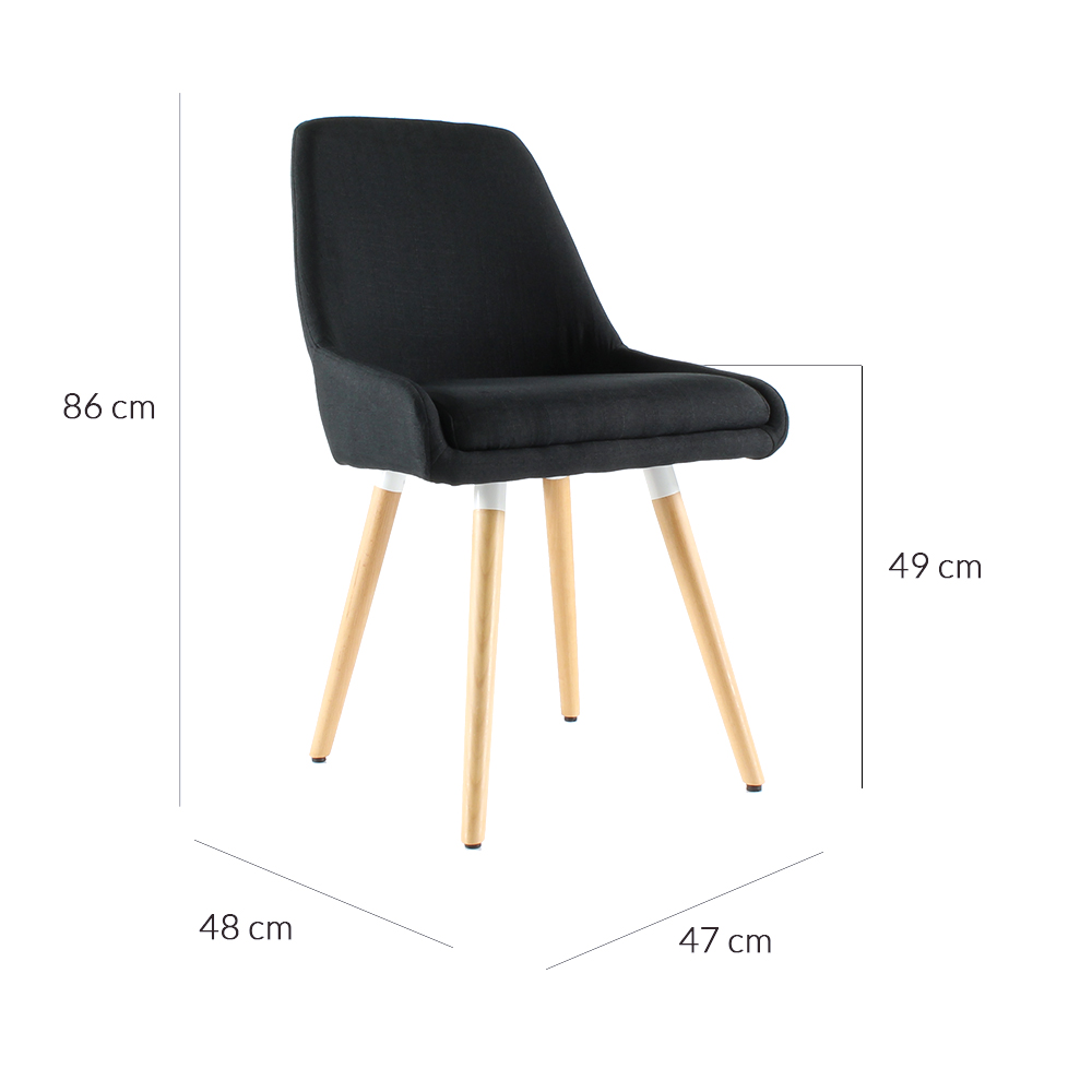 Usine17-Plateform2 Chaises Scandinaves rembourrées bd6024  et  tissu-pieds hetre