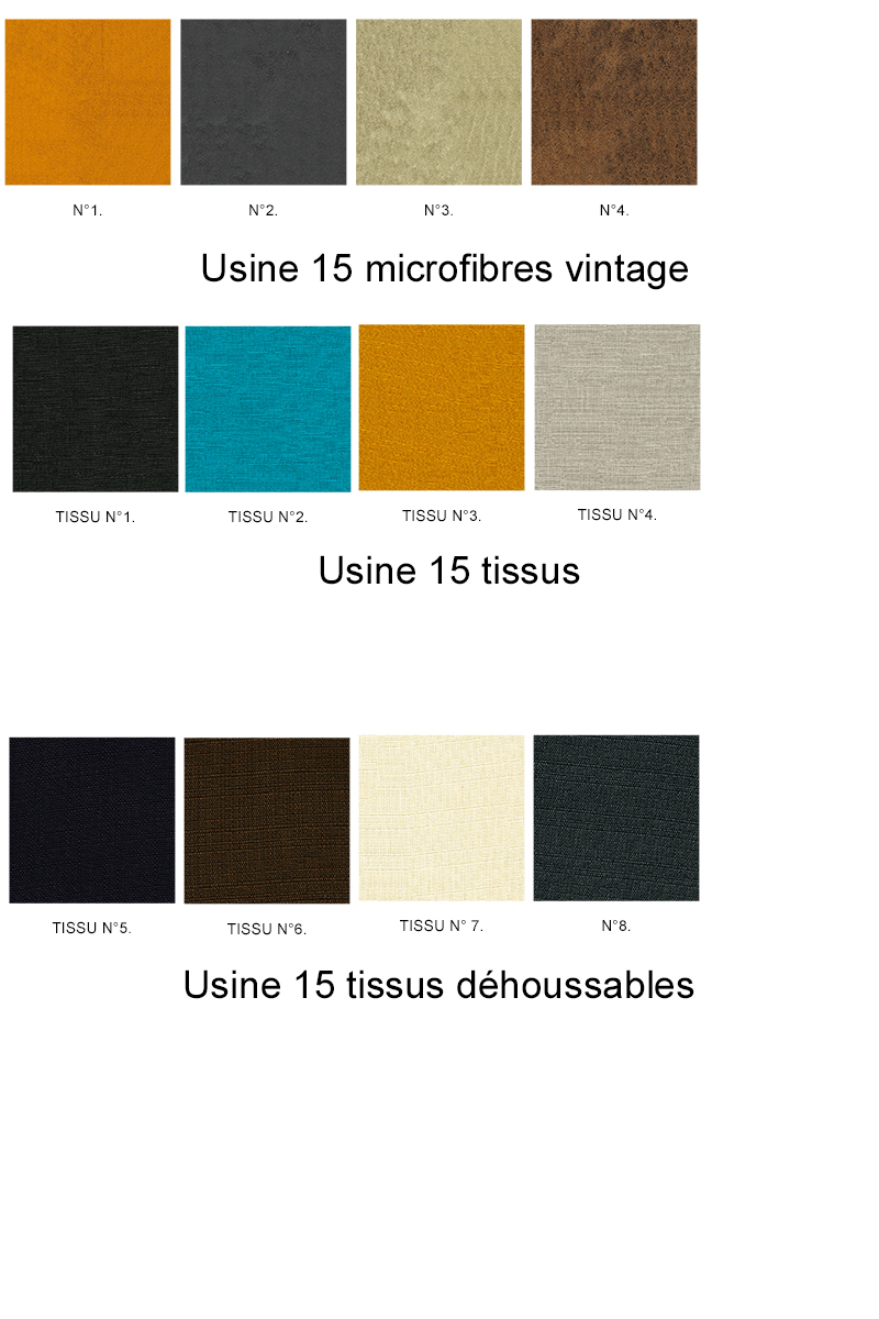 Swatchs revêtements usine 15   et  microfibres et tissus