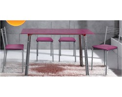Set table+chaises 3bd-2495 110x70
