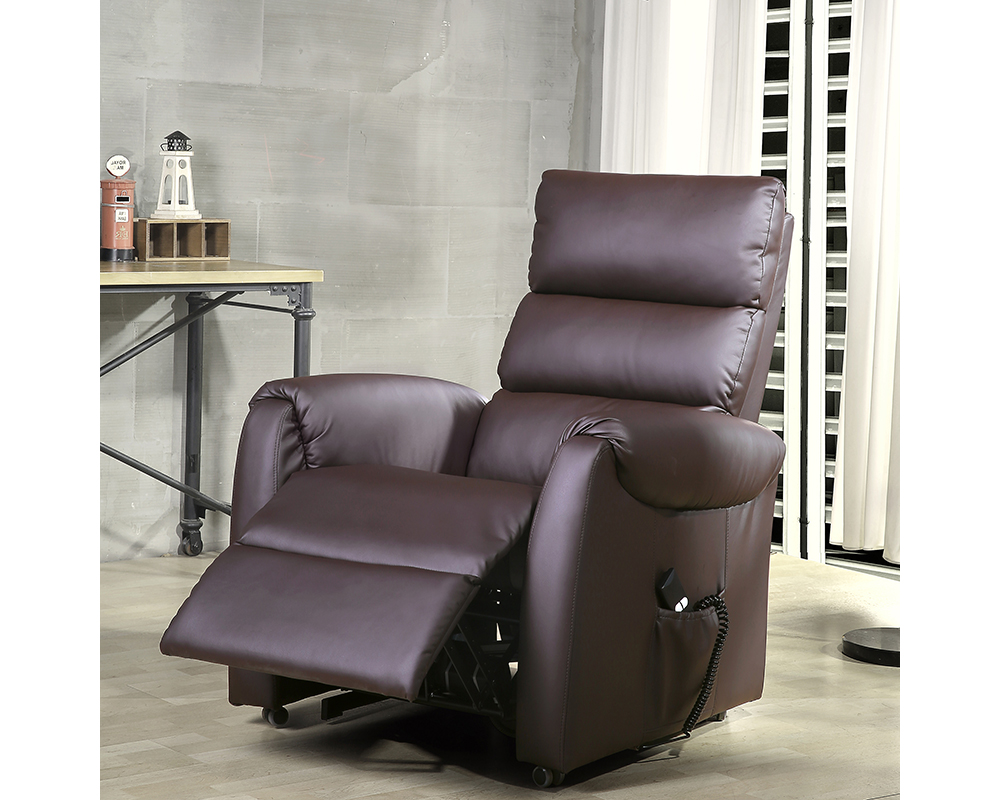  2bd-665  et  fauteuil releveur-std pu chocolat