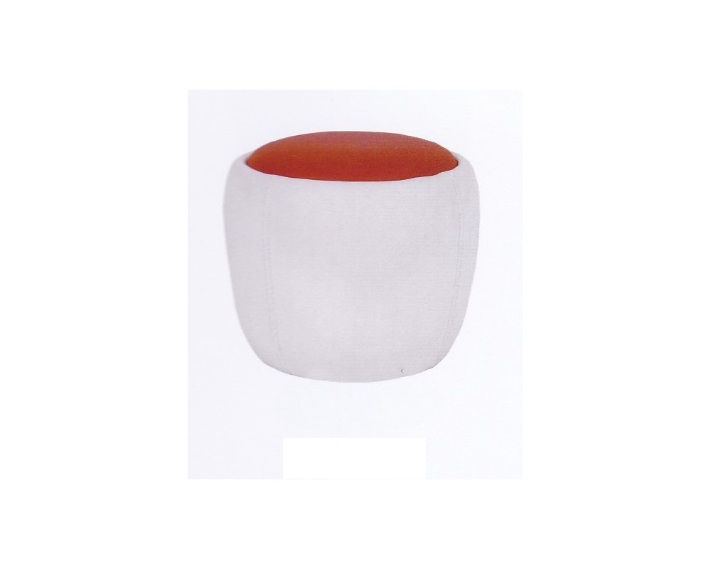 Usine17-Plateform2 Poufs 2bd-1990  et  pu blanc et rouge