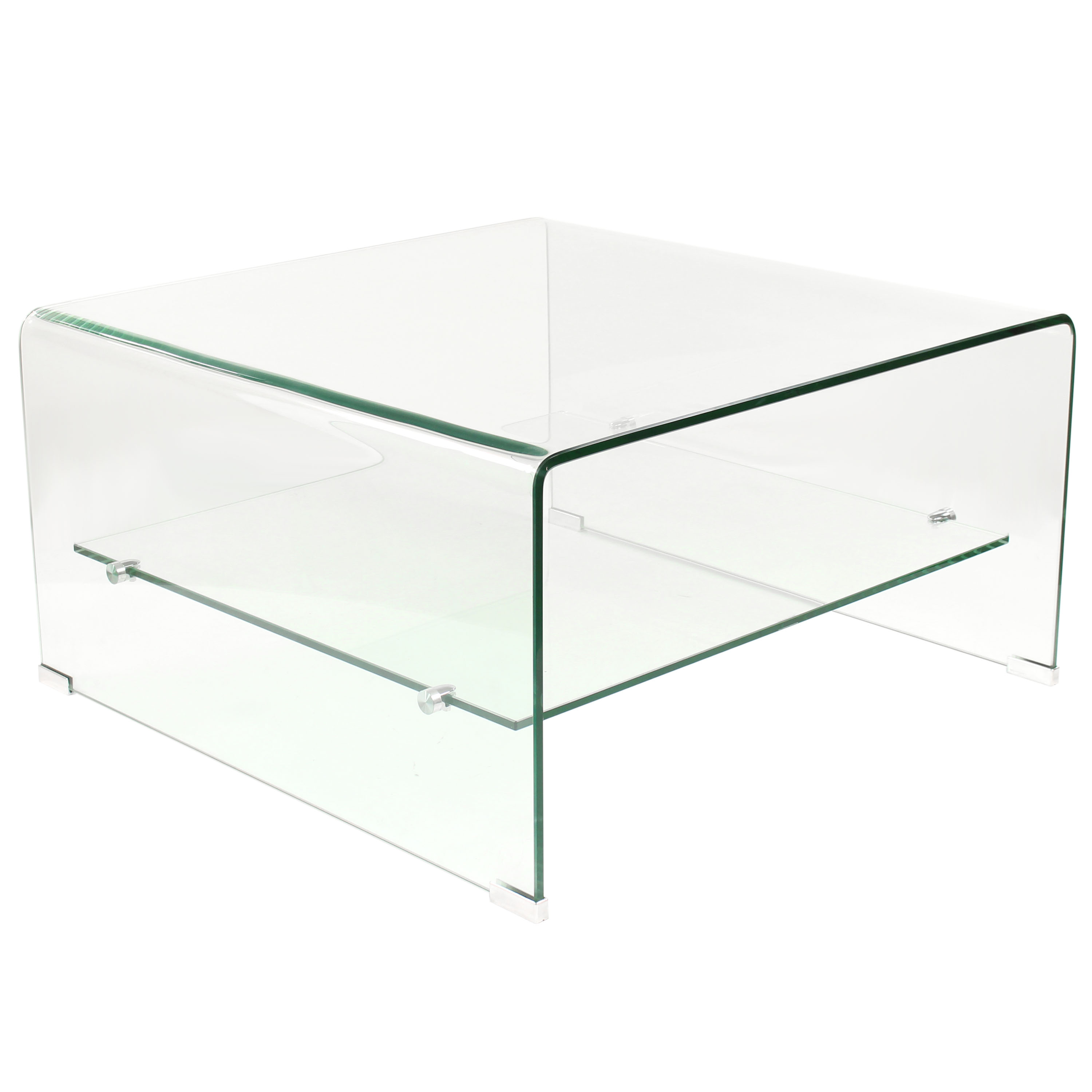 Usine22-Plateform3Table basse Design bd1585  et  80 x 80 cm -verre 12 mm