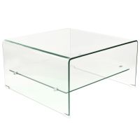 Usine22-Plateform3Table basse Design bd1585  et  80 x 80 cm -verre 12 mm