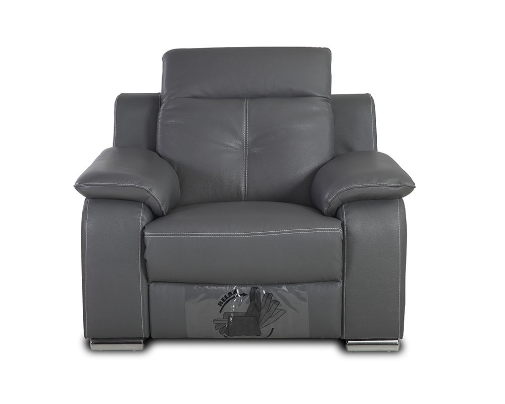  bd 76  et  fauteuil cuir gris electrique