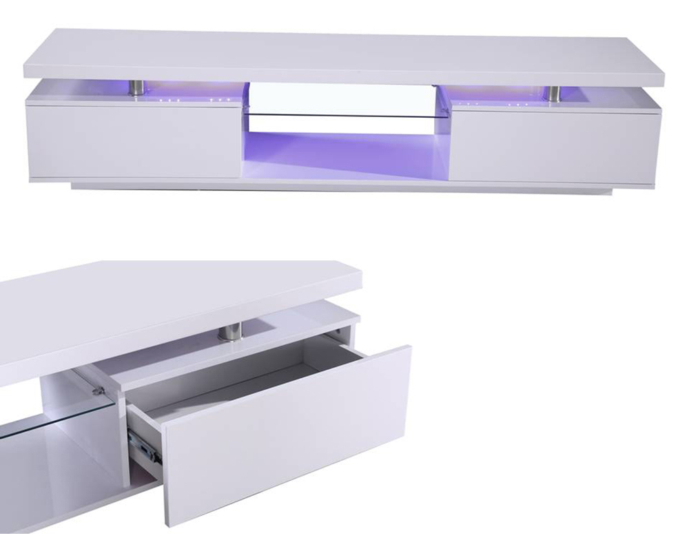  3bd-1394 et 180cm-laque grise-leds