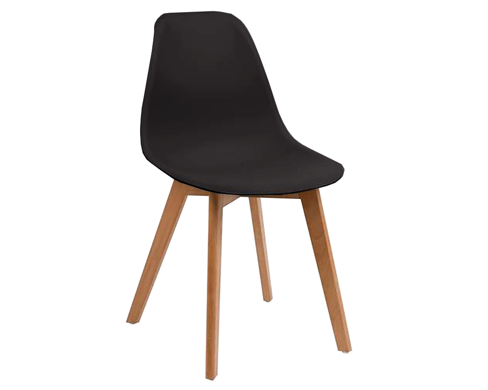 Chaises Scandinaves non rembourrées bd5938  et  pp-pied hevea naturel