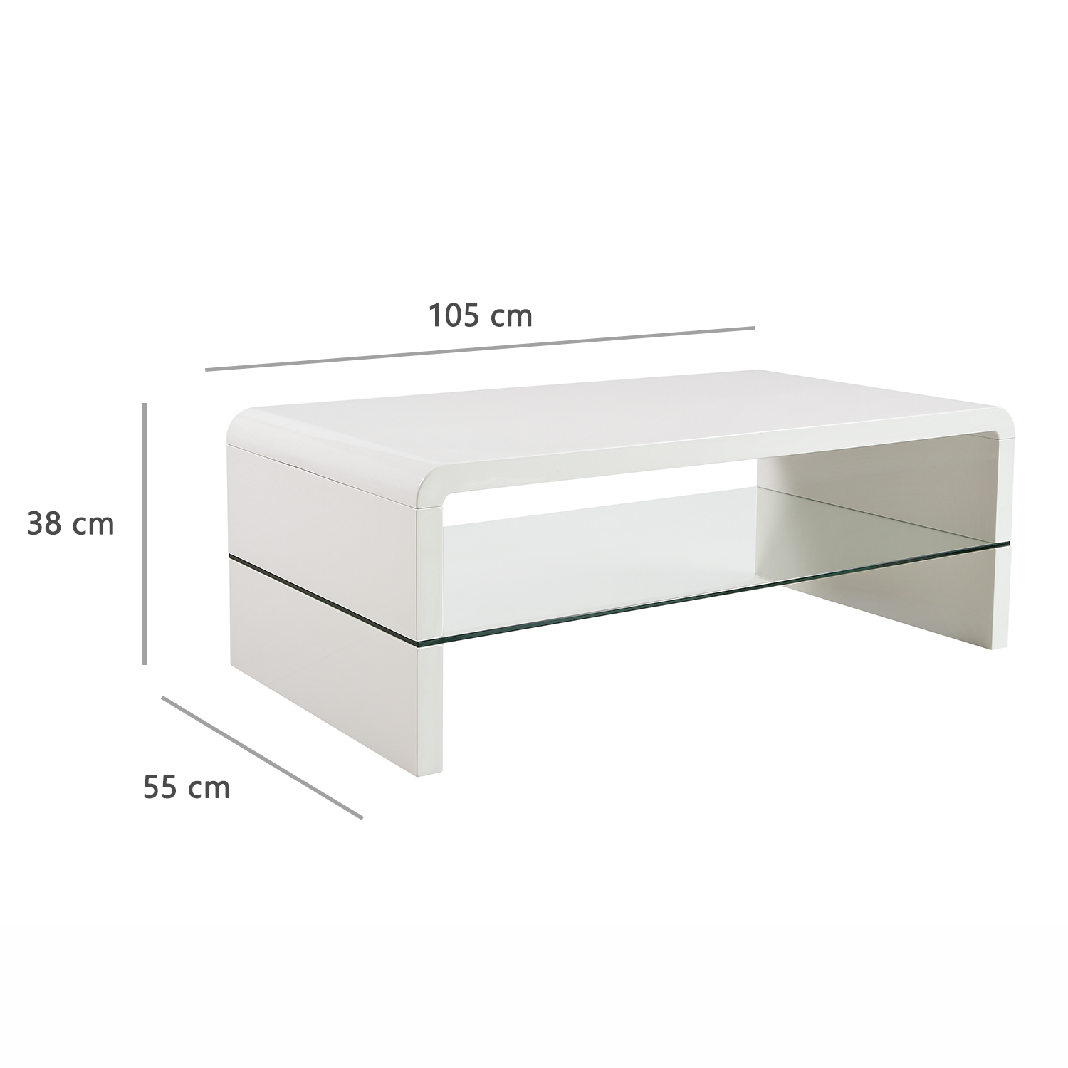 Usine22-Plateform3Table basse Design 3bd-2429  et  105 x 55 cm - laque