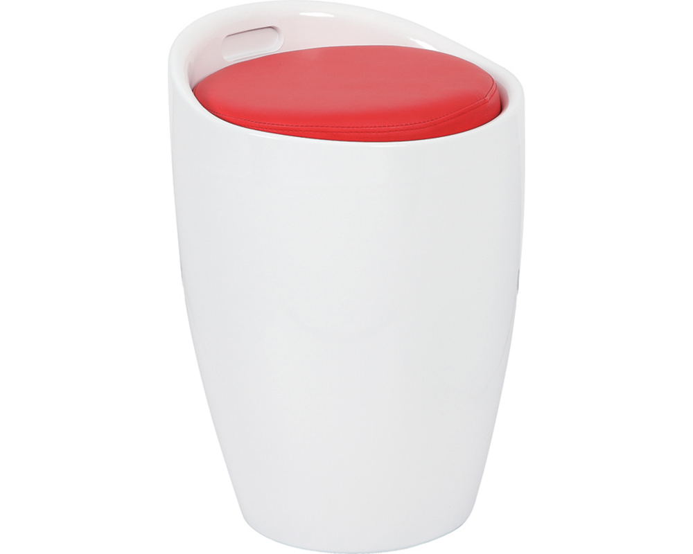 Usine17-Plateform2 Poufs 2bd-1991  et  pu rouge-abs blanc