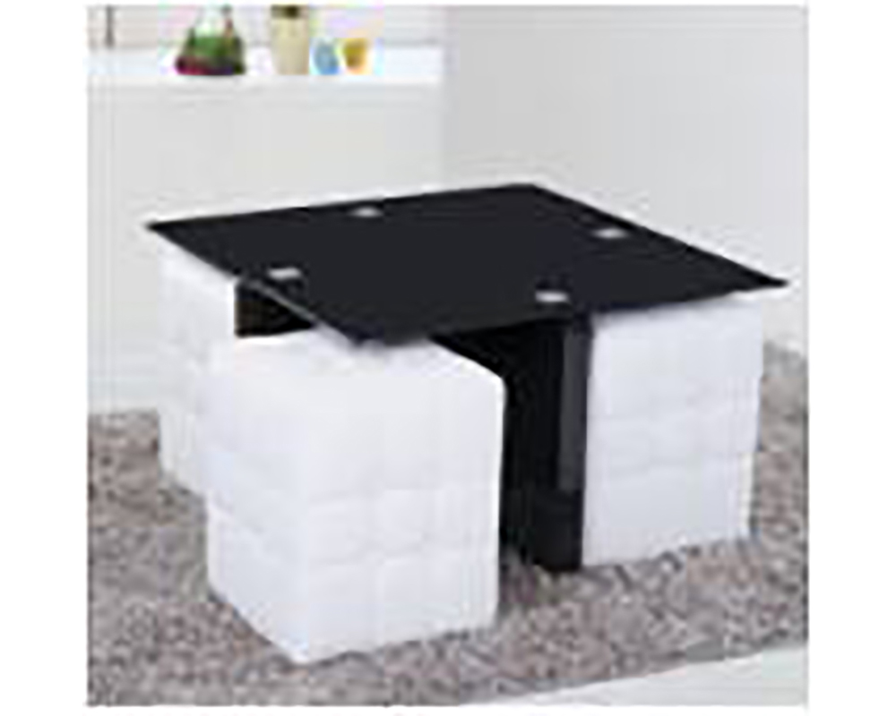 Set table basse+poufs 3bd-2512