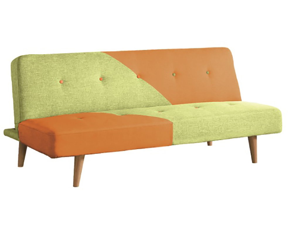  1bd-5624 et  tissu vert et orange