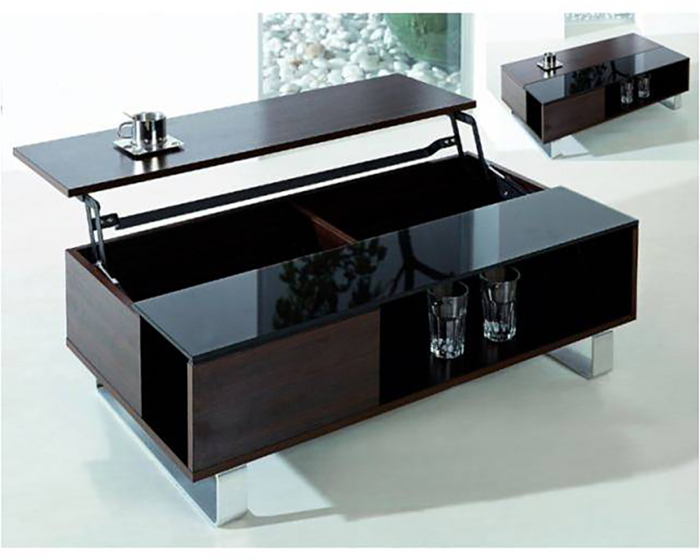 Usine21-Plateform3Table basse Design 3bd-3097 110x60 noyer et noir
