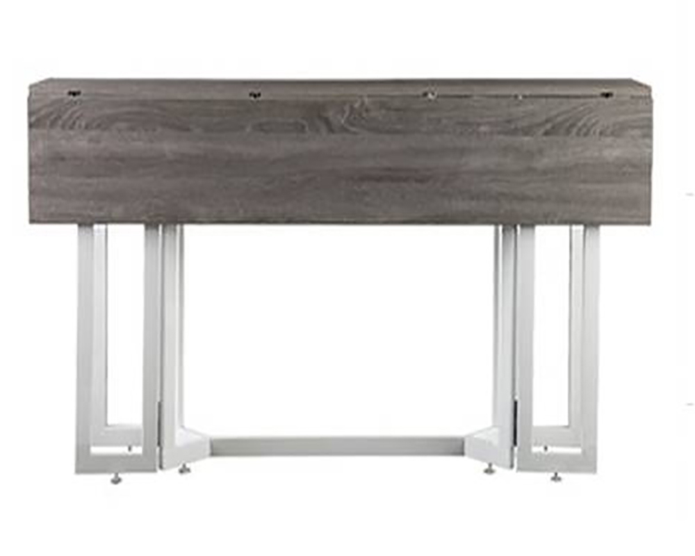 Consoles extensibles 3bd-3093 160x70 blanc et chene gris