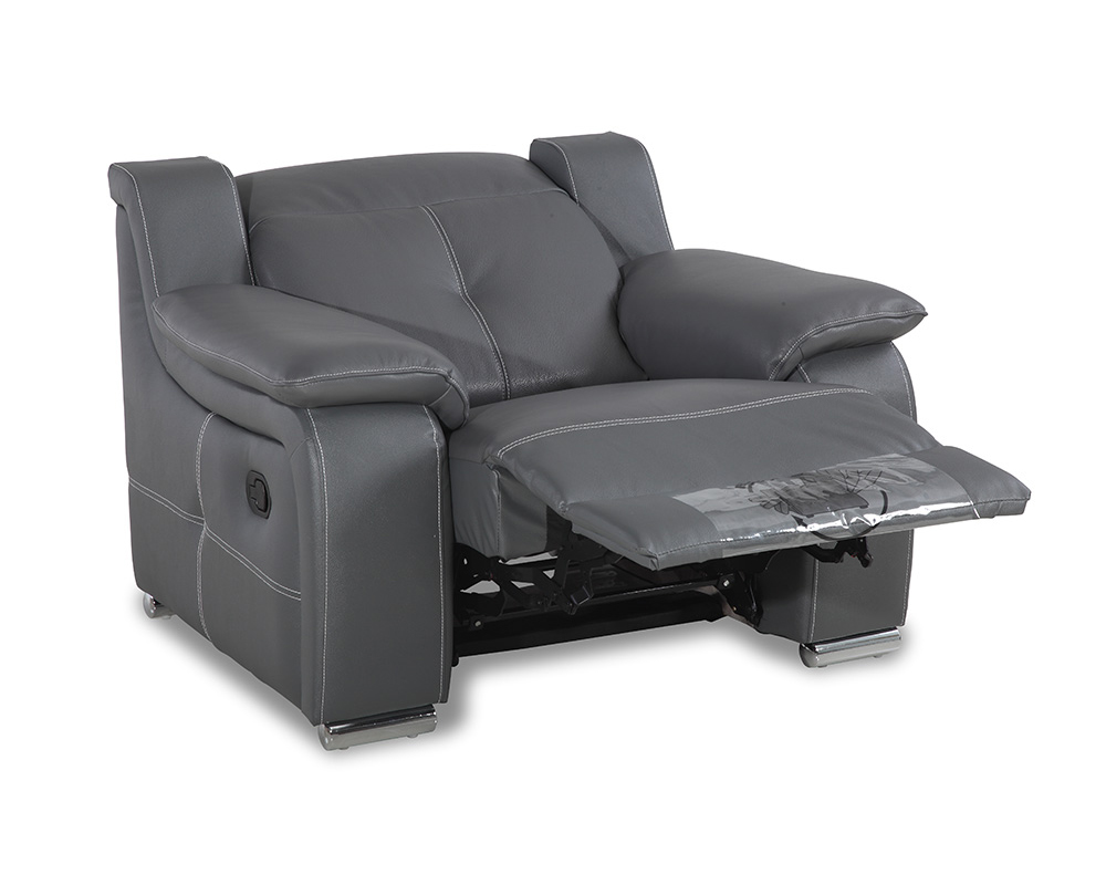  bd 76  et  fauteuil cuir gris electrique