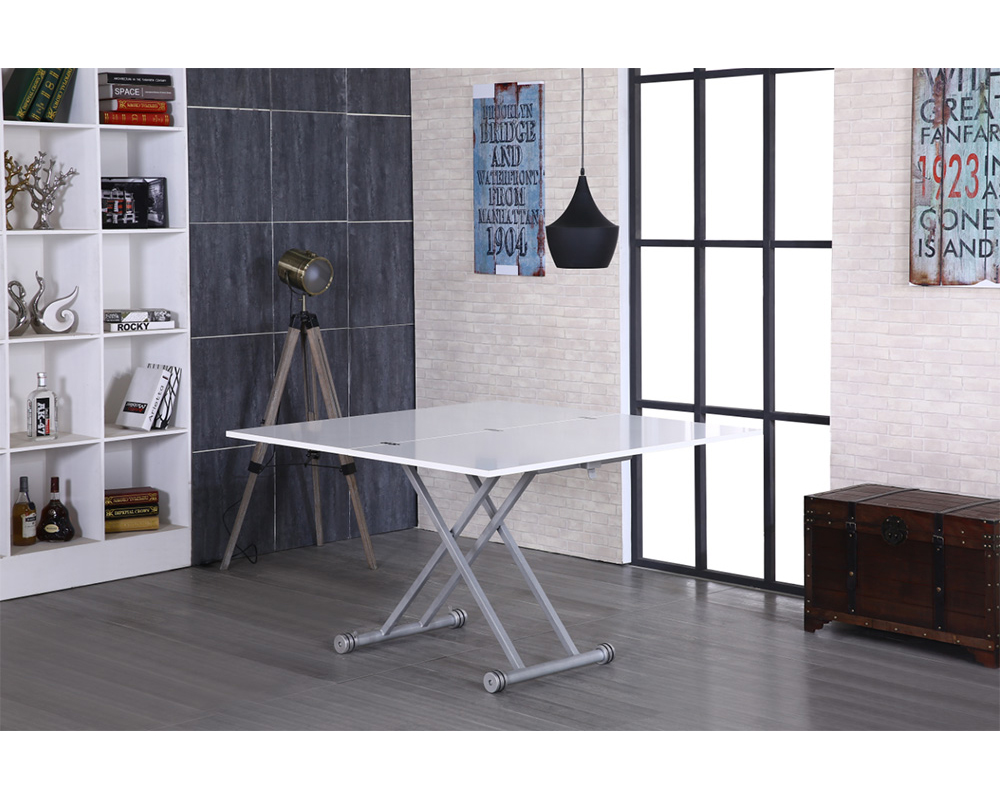 Usine13-Plateform3Table basse Design 3bd-555 et blanc-gris et  60 et 120x120