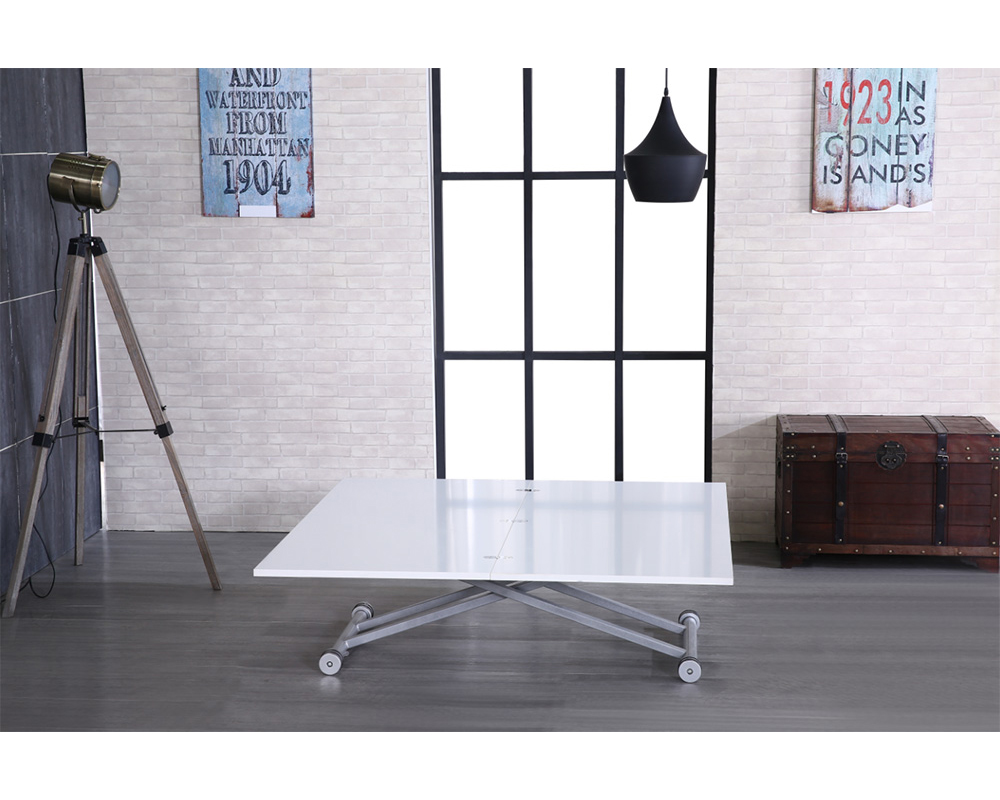 Usine13-Plateform3Table basse Design 3bd-555 et blanc-gris et  60 et 120x120