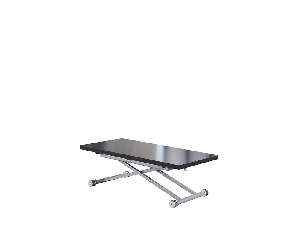 Usine13-Plateform3Table basse Design 3bd-555 et  laque noire-gris et  60 et 120x120