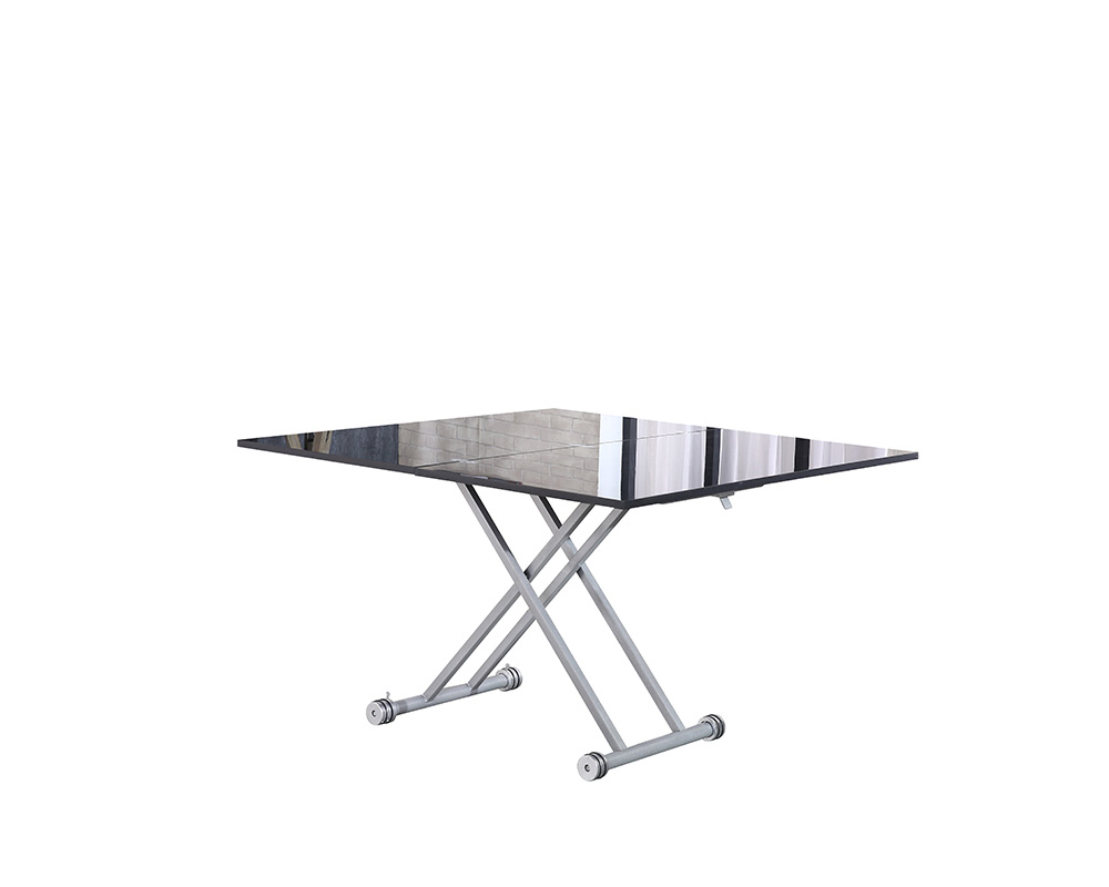 Usine13-Plateform3Table basse Design 3bd-555 et  laque noire-gris et  60 et 120x120